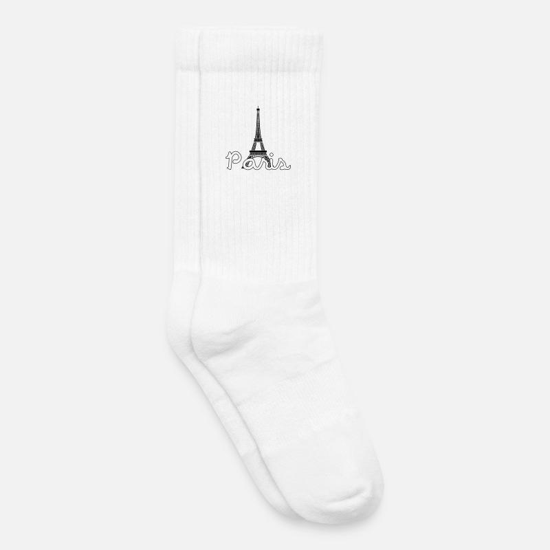 Paris - Kinder Tennissocken - Weiß