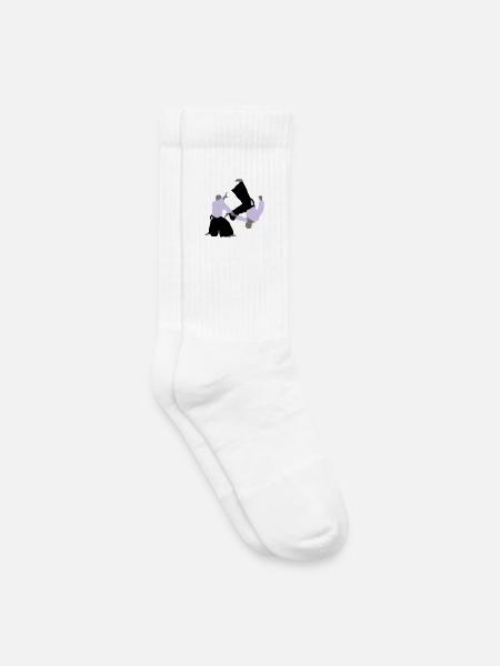 Aikido - Kinder Tennissocken - Weiß