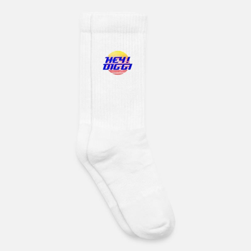 Hey Diggi - Kinder Tennissocken - Weiß