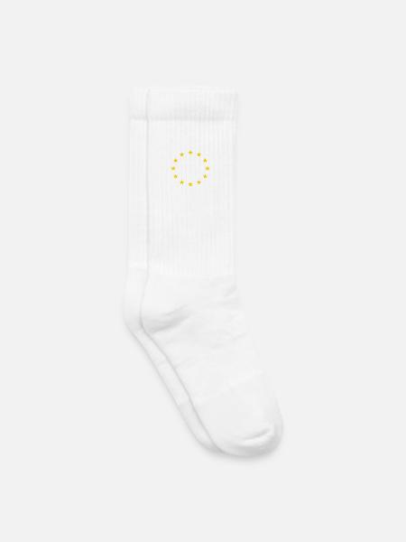 Europäische Union Sterne EU Flagge - Kinder Tennissocken - Weiß