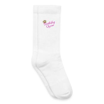 Geburtstag Königin Partnerlook Statement Cool - Kinder Tennissocken - Weiß - Rechts