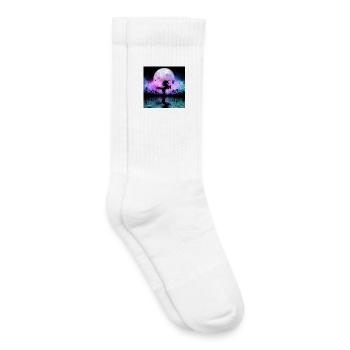 Wunderbares Einhorn mit Fee nachts - Kinder Tennissocken - Weiß - Rechts