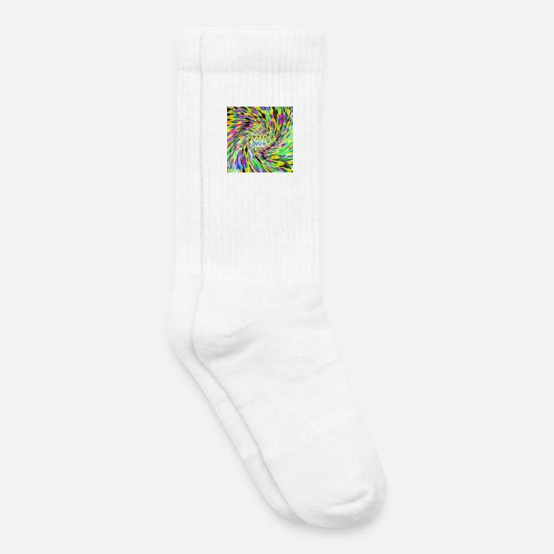 Psychedelic vortex - Kids Tennis Socks - white