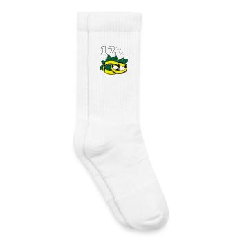 Mariage persil , 12,5 ans anniversaire de mariage (25) - Chaussettes de tennis bio enfant - blanc - Droite