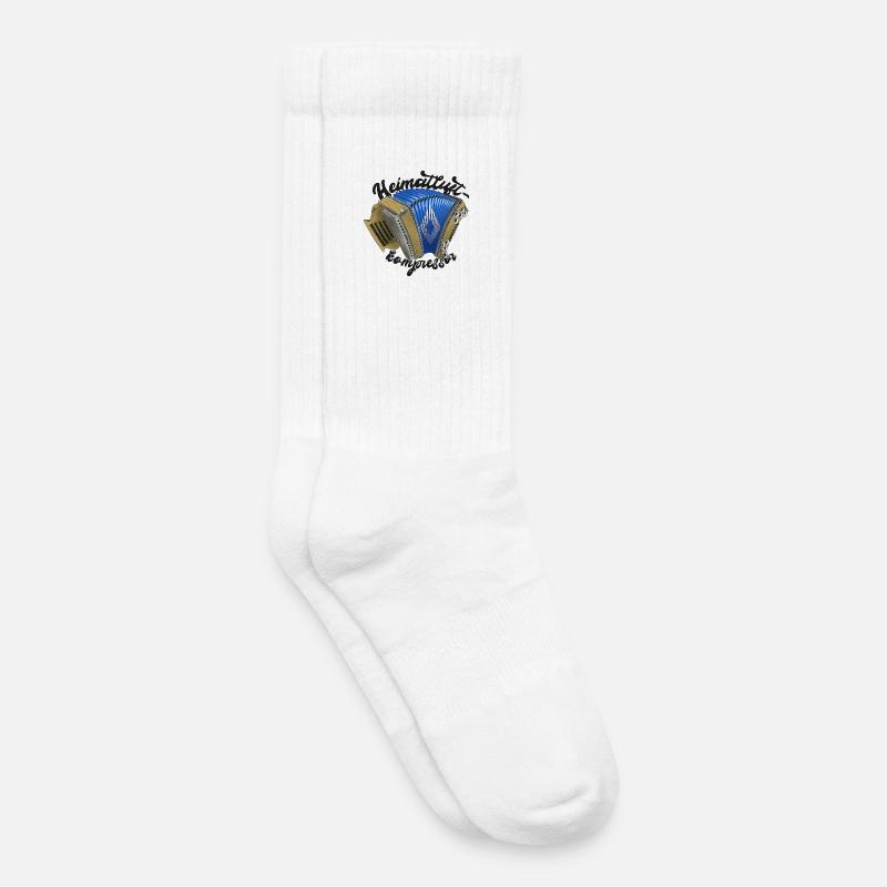 Heimatluftkompressor // dunkel | ZiachON! - Kinder Tennissocken - Weiß