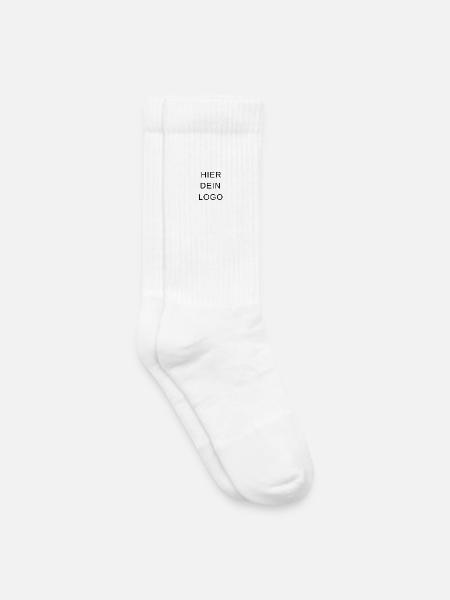 Hier dein logo - Kinder Tennissocken - Weiß