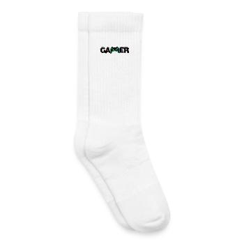 Gamer Games Zocker Controller Game Console Player - Kids Tennis Socks - white - Right