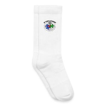 Romantisch Valentinstag Herz Statement - Kinder Tennissocken - Weiß - Rechts