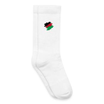 Malawi couleurs drapeau drapeau brosse - Chaussettes de tennis bio enfant - blanc - Droite