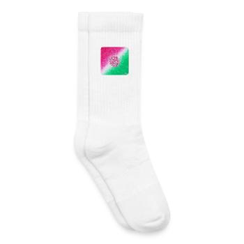 Guérison du chakra du cœur - Sonja Ariel von Staden - Chaussettes de tennis bio enfant - blanc - Droite
