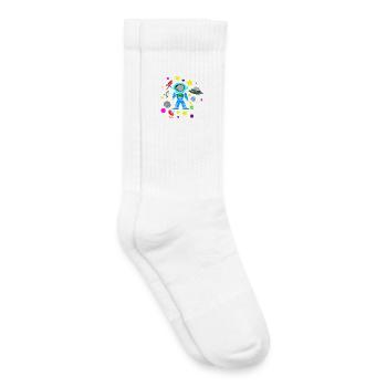 Kids Star Toys Flying Planets - Kids Tennis Socks - white - Right