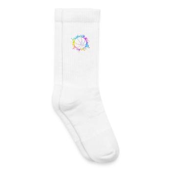 Basketball Farbspritzer Farbklecks - Kinder Tennissocken - Weiß - Rechts