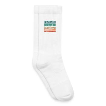 Fachabitur Fachabi Schulabschluss Geschenk - Kinder Tennissocken - Weiß - Rechts