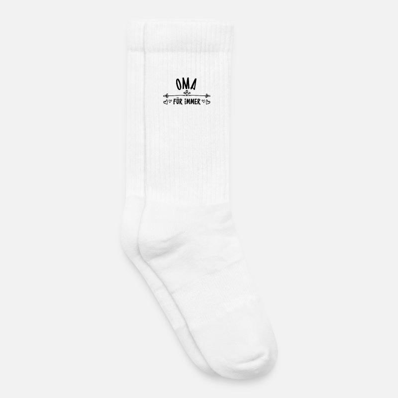 Großmutter Oma Alte Frau Statement Glückwunsch - Kinder Tennissocken - Weiß