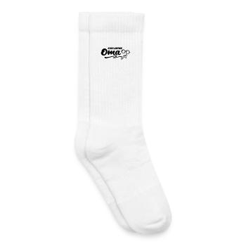 Cool Statement Alte Frau Pensionistin Brille - Kinder Tennissocken - Weiß - Rechts