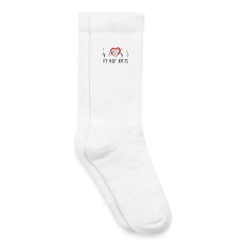 Icelandic Horses Statement Heart Horses Horse Love - Kids Tennis Socks - white - Right