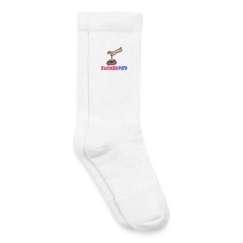 Bonbon Statement Süßigkeiten Naschkatzen Lecker - Kinder Tennissocken - Weiß - Rechts