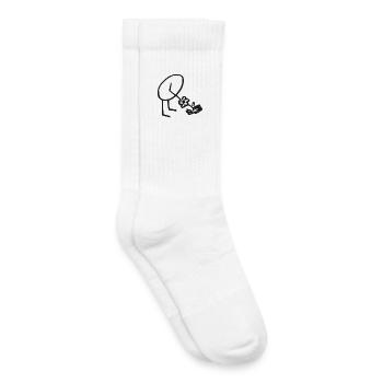 Sensibel mit allen Sinnen wahrnehmen - Kinder Tennissocken - Weiß - Rechts