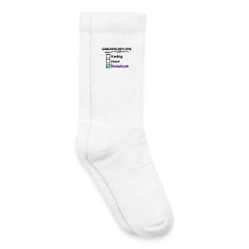 Steinbock Cool Statement Horoskop Astrologie - Kinder Tennissocken - Weiß - Rechts