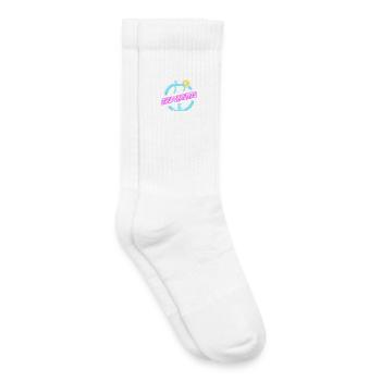Cocktail estival de la Nouvelle-Orléans - Chaussettes de tennis bio enfant - blanc - Droite