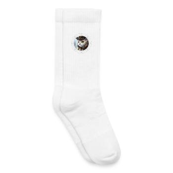Süßes Steampunk-Kätzchen - Kinder Tennissocken - Weiß - Rechts