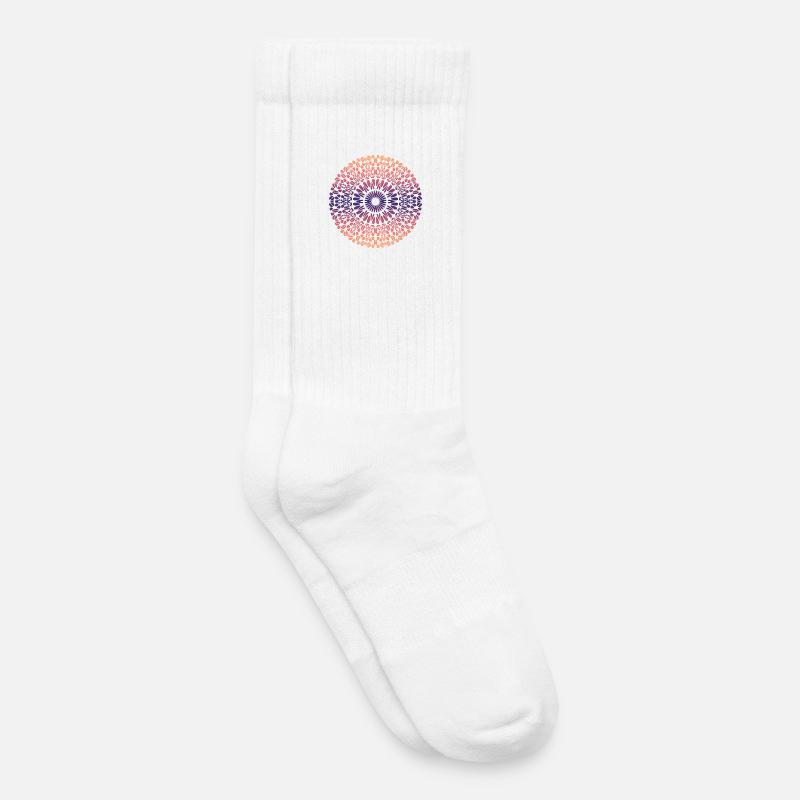 Mandala - Kinder Tennissocken - Weiß