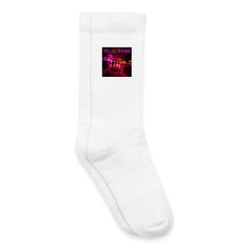 Neon Trail of the Night - Kids Tennis Socks - white - Right