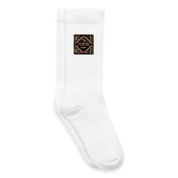 PAS DE CADEAUX DE NOËL CETTE ANNÉE - CITATION AMUSANTE - Chaussettes de tennis bio enfant - blanc - Droite