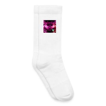 Kaleidoskopische Tie-Dye Schmetterling - Kinder Tennissocken - Weiß - Rechts