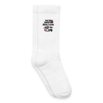 Vater und Tochter Bratans fürs Leben Geschenk - Kinder Tennissocken - Weiß - Rechts