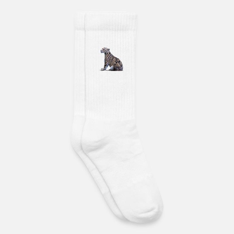 Nebelparder - Kinder Tennissocken - Weiß