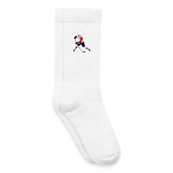 Hockey sur glace - Chaussettes de tennis bio enfant - blanc - Droite