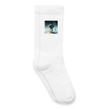 Der kleine Astronaut auf einem Planeten - Kinder Tennissocken - Weiß - Rechts
