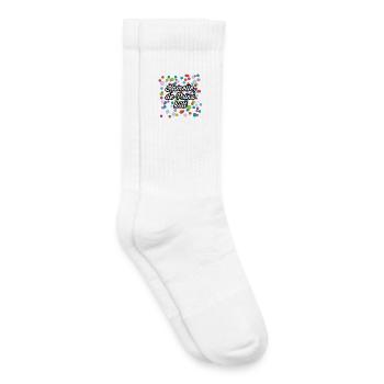 Kamelle de Prinz kütt zu Karneval - Kinder Tennissocken - Weiß - Rechts