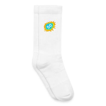 jahre alt, 50 bunt, geburtstagsparty - Kinder Tennissocken - Weiß - Rechts