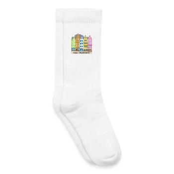 Cologne, Fish Market, Stapelhäuschen, Germany - Kids Tennis Socks - white - Right