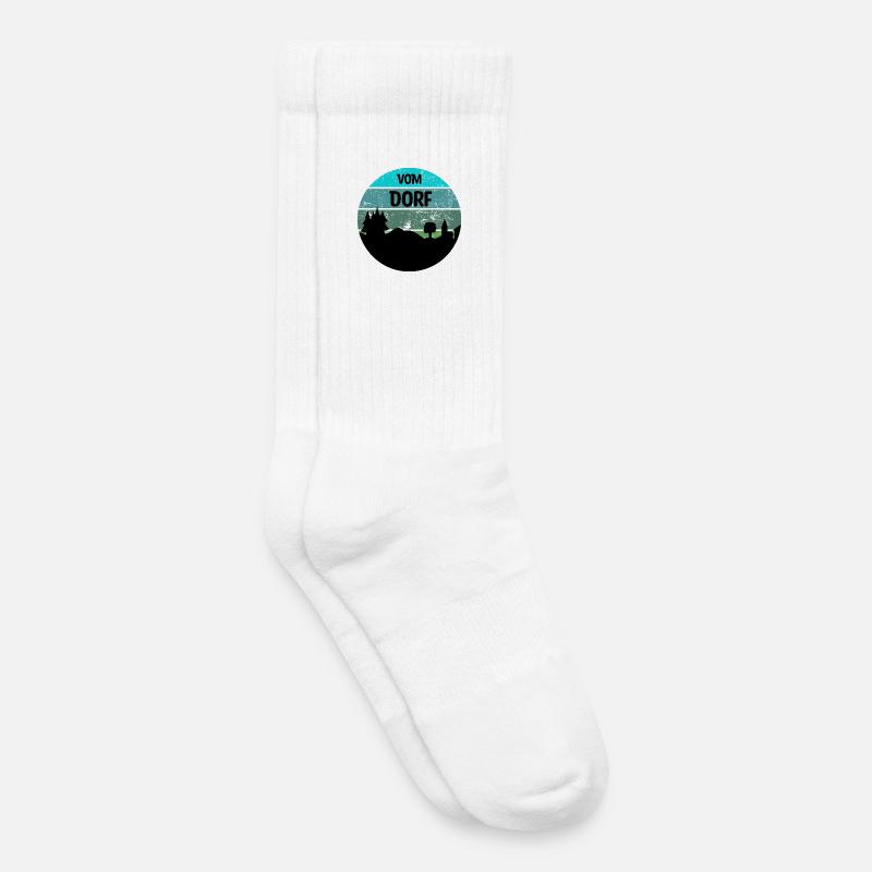 Dorf / Dorfkind - Kinder Tennissocken - Weiß