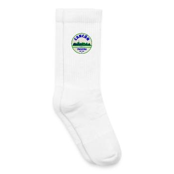Cancún Yucatán Skyline Vintage Kreis - Kinder Tennissocken - Weiß - Rechts