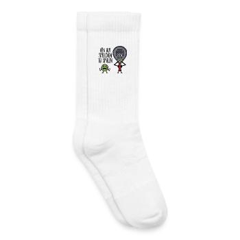 Freizeit Spieler Statement Padel Ball Schläger - Kinder Tennissocken - Weiß - Rechts