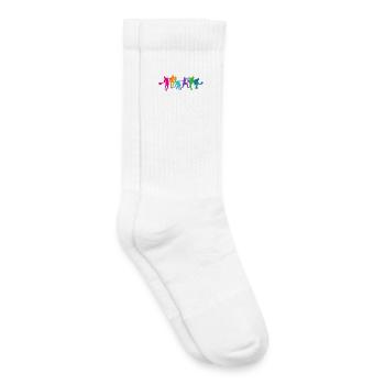 Padel Padel Team Training Coach Player Tournament - Chaussettes de tennis bio enfant - blanc - Droite