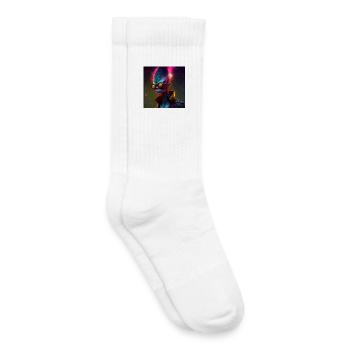 Funky alien 01 - Kids Tennis Socks - white - Right