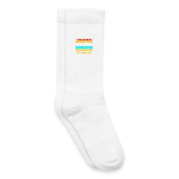 Biohacker Design - Kids Tennis Socks - white - Right