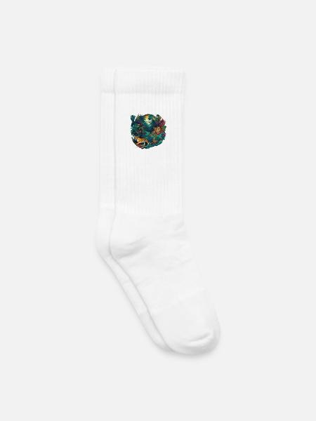 Jungle - Kids Tennis Socks - white