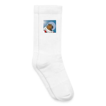 Astronaute de Capy - Chaussettes de tennis bio enfant - blanc - Droite