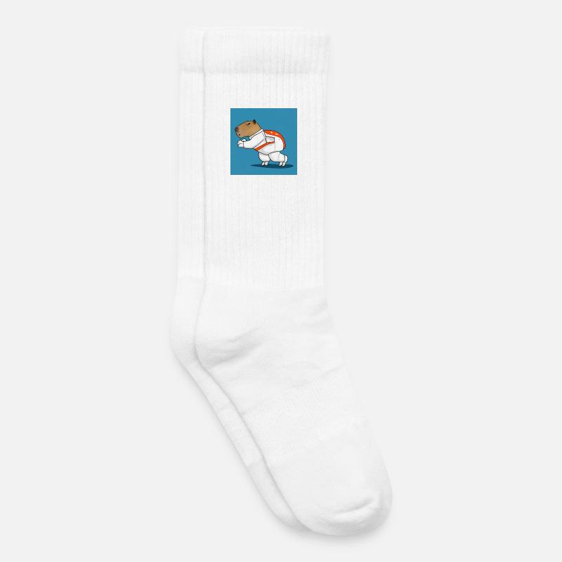 Capybara-Astronaut - Kinder Tennissocken - Weiß