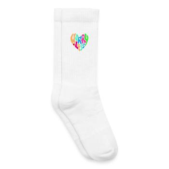 Weniger Sorgen machen ist der Rat # - Kinder Tennissocken - Weiß - Rechts