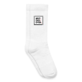 Geschenk Vatertag - Papa ist der Beste / Männertag - Kinder Tennissocken - Weiß - Rechts