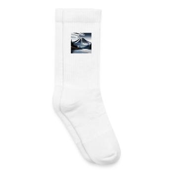 Vulkanlandschaft - Kinder Tennissocken - Weiß - Rechts