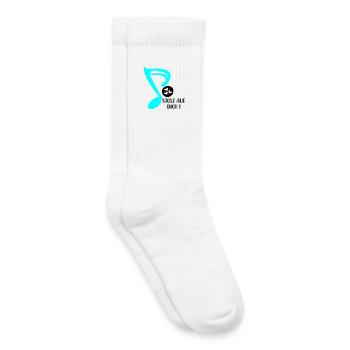 STOLZ AUF MUSIKERIN - MUSIKNOTE MUSIKINSTRUMENTE - Kinder Tennissocken - Weiß - Rechts