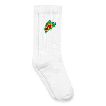 Joplin , Tornade, Radar, Stormchaser - Chaussettes de tennis bio enfant - blanc - Droite